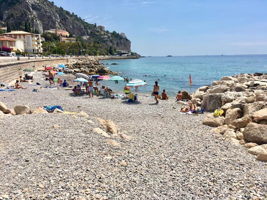 Bel Appartement Lumineux Joyeux Spacieux, Vue Mer Menton Eksteriør billede